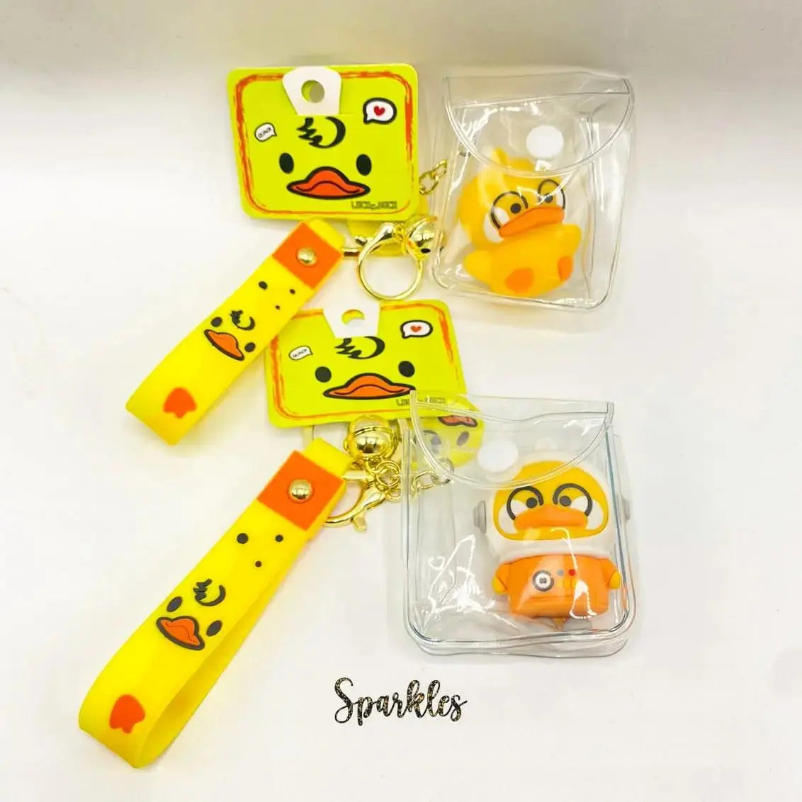 CUTE DUCK KEYCHAIN SPARKLES
