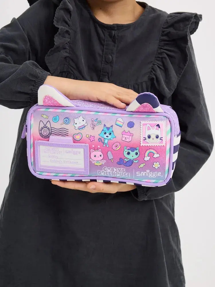 ORIGINAL GABBY'S DOLLHOUSE PENCIL CASE SPARKLES