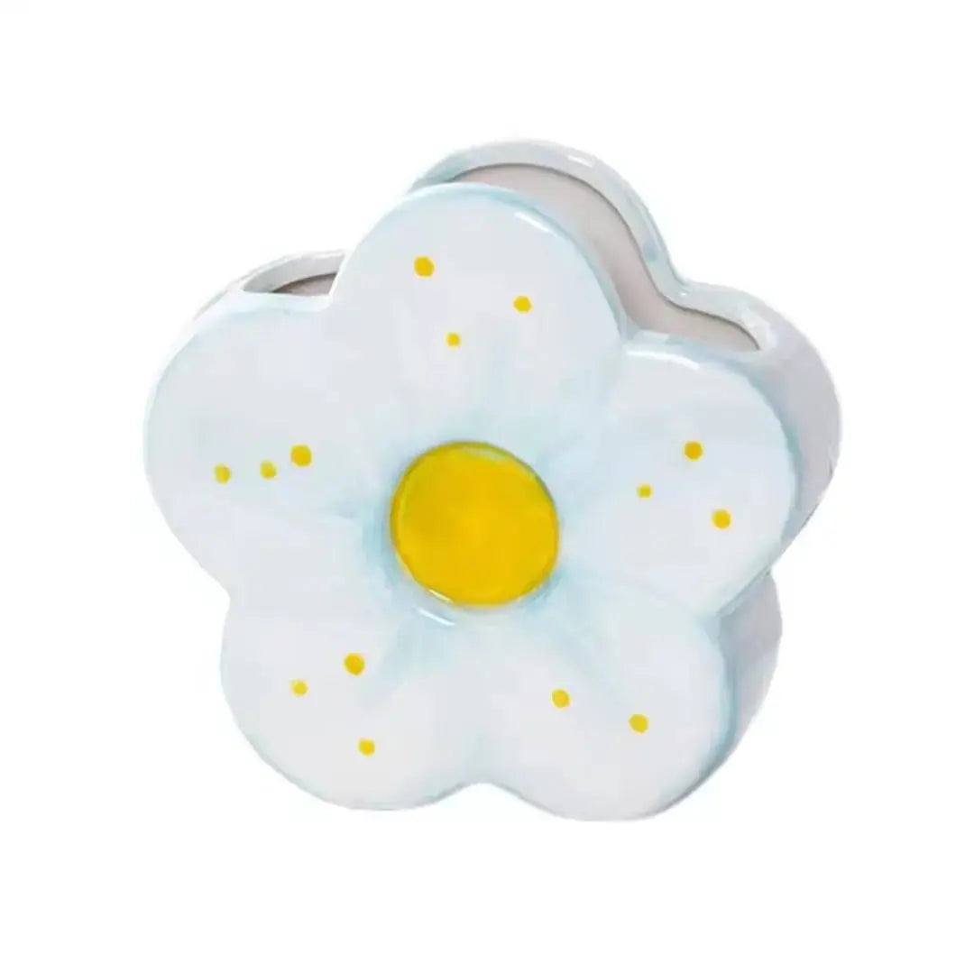 CERAMIC FLOWER HOLDER SPARKLES
