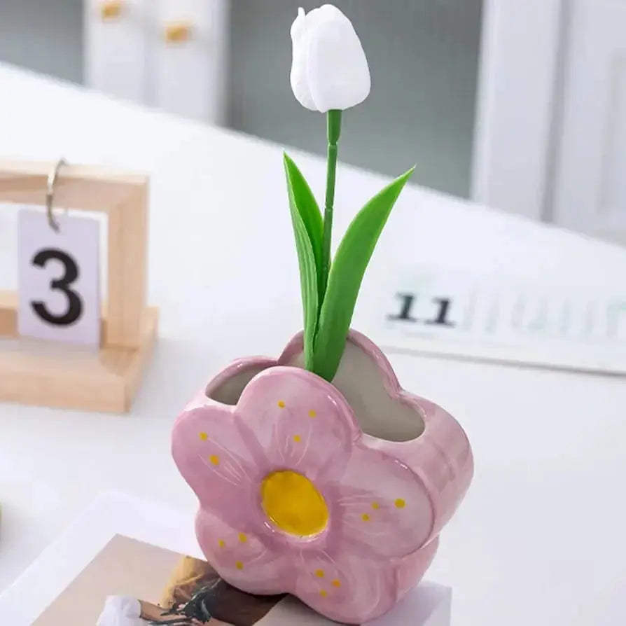 CERAMIC FLOWER HOLDER SPARKLES