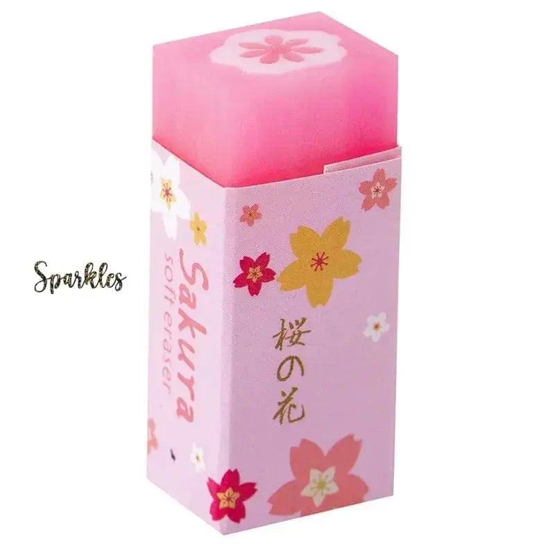 AESTHETIC FLORA ERASER SPARKLES