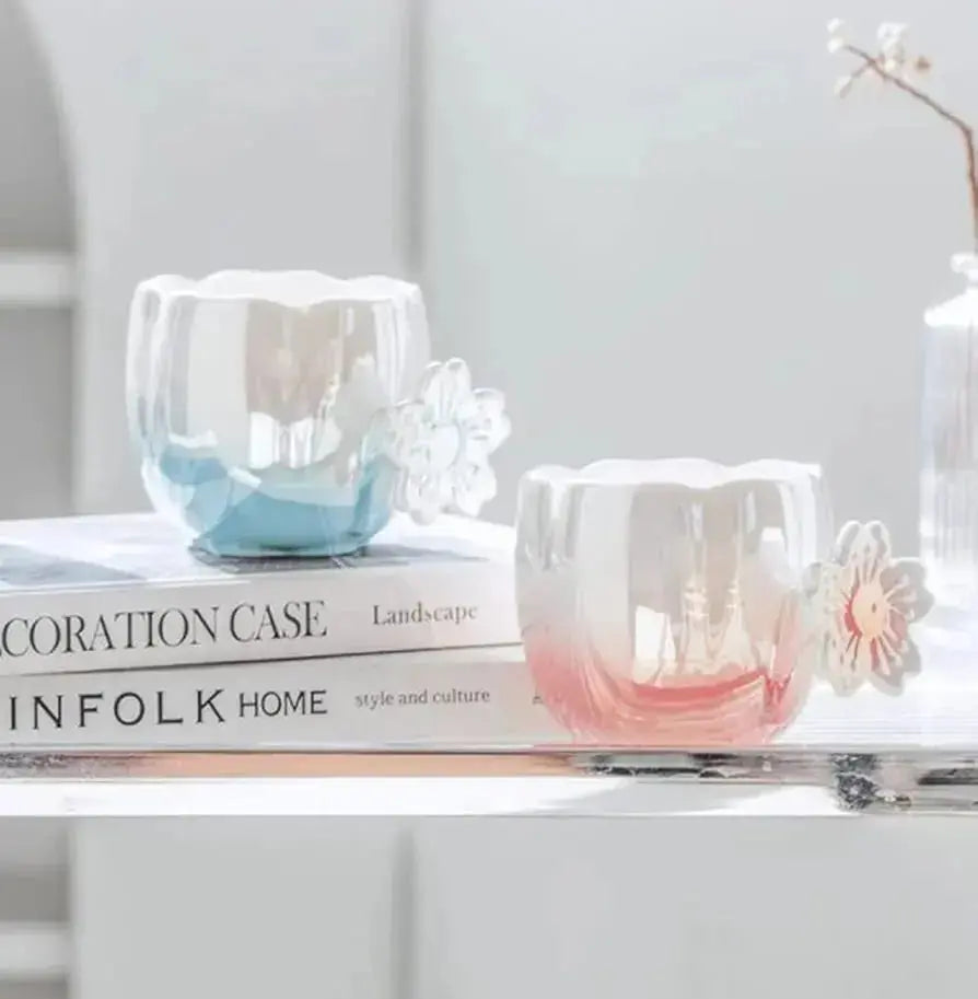 CERAMIC CHERRY BLOSSOM MUG SET SPARKLES