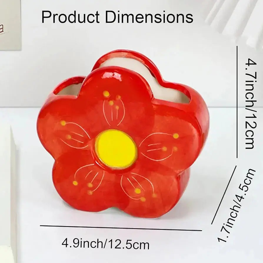 CERAMIC FLOWER HOLDER SPARKLES