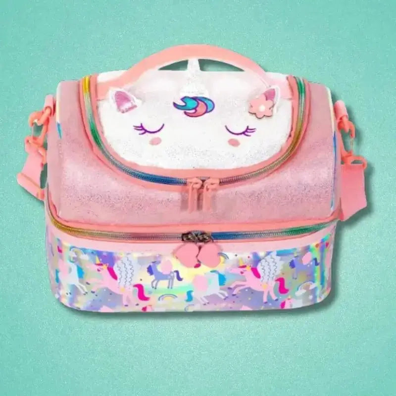 FOREVER GLITTER DUAL COMPARTMENT LUNCH BAG SPARKLES