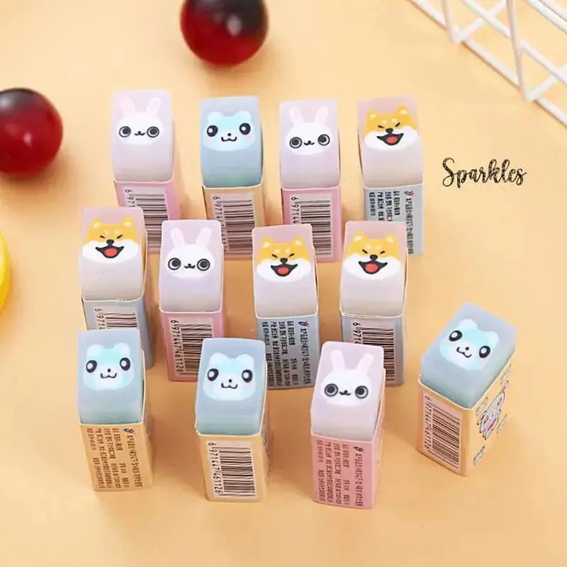 QUIRKY ANIMAL DESIGN ERASER SPARKLES