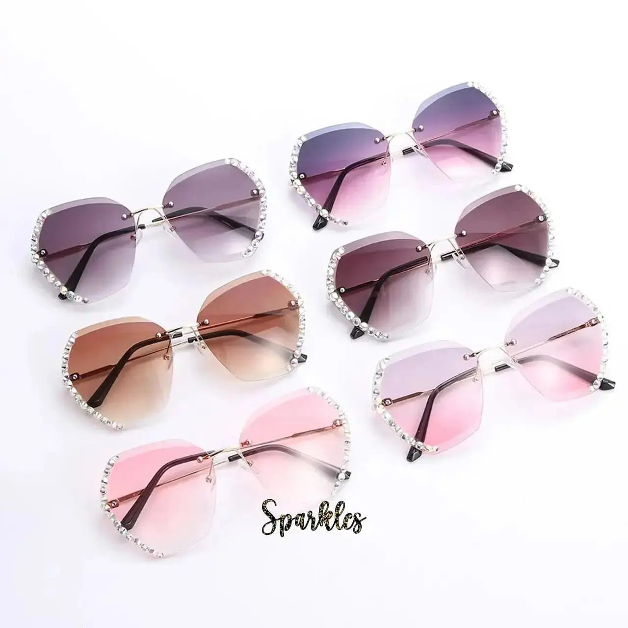 VINTAGE RHINESTONE SUNGLASSES SPARKLES