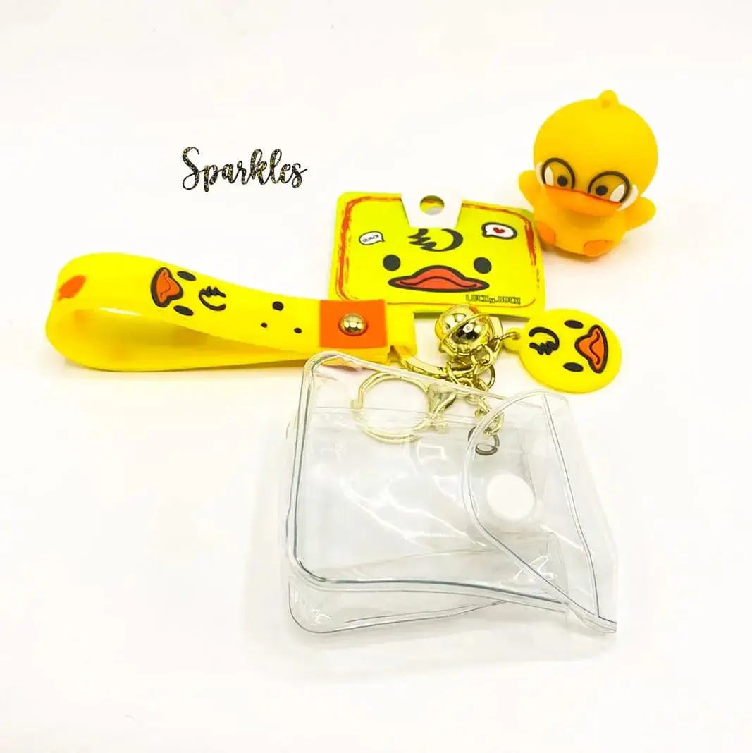 CUTE DUCK KEYCHAIN SPARKLES