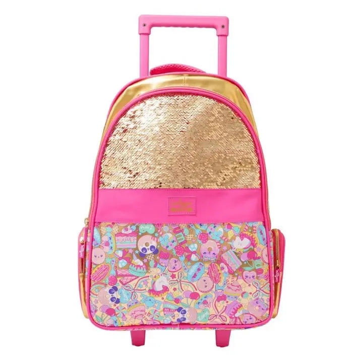 Original Kids Trolley Backpack - Reversible Gold Sequins & Unicorn Print fashion classic