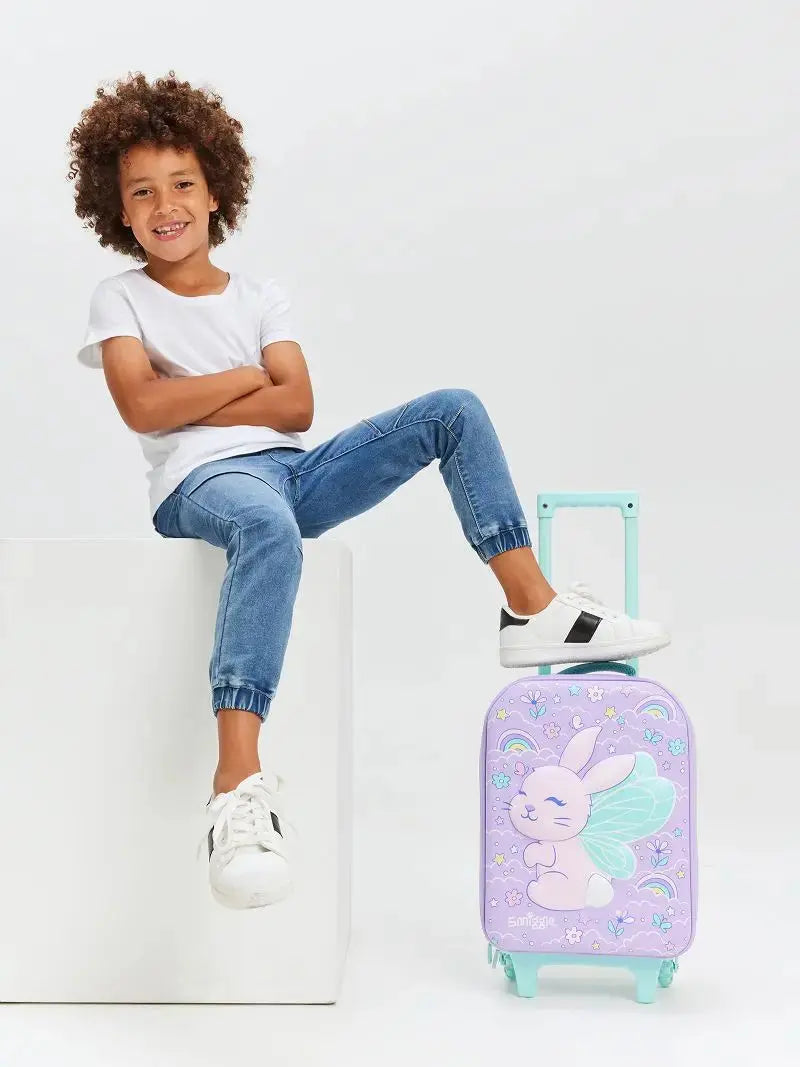ORIGINAL TRAVEL LUGGAGE TROLLEY - PURPLE FAIRY BUNNY My Store