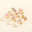 8 X LUXURIOUS DAINTY RINGS SET SPARKLES