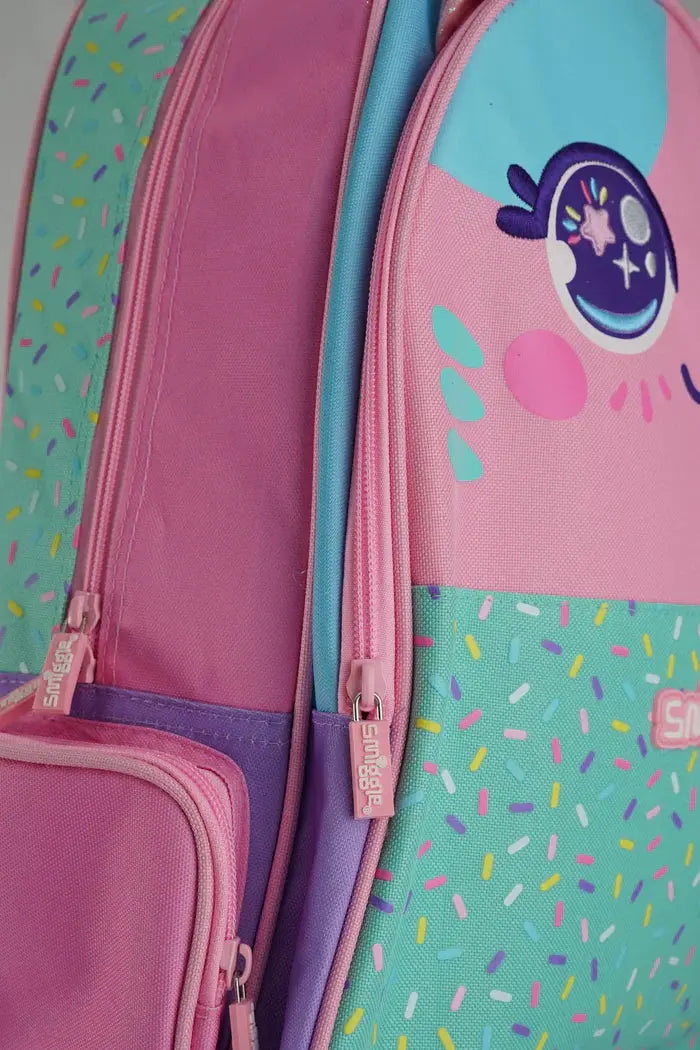 ORIGINAL KIDS TROLLEY BACKPACK – Pink & Mint Character Design fashion classic
