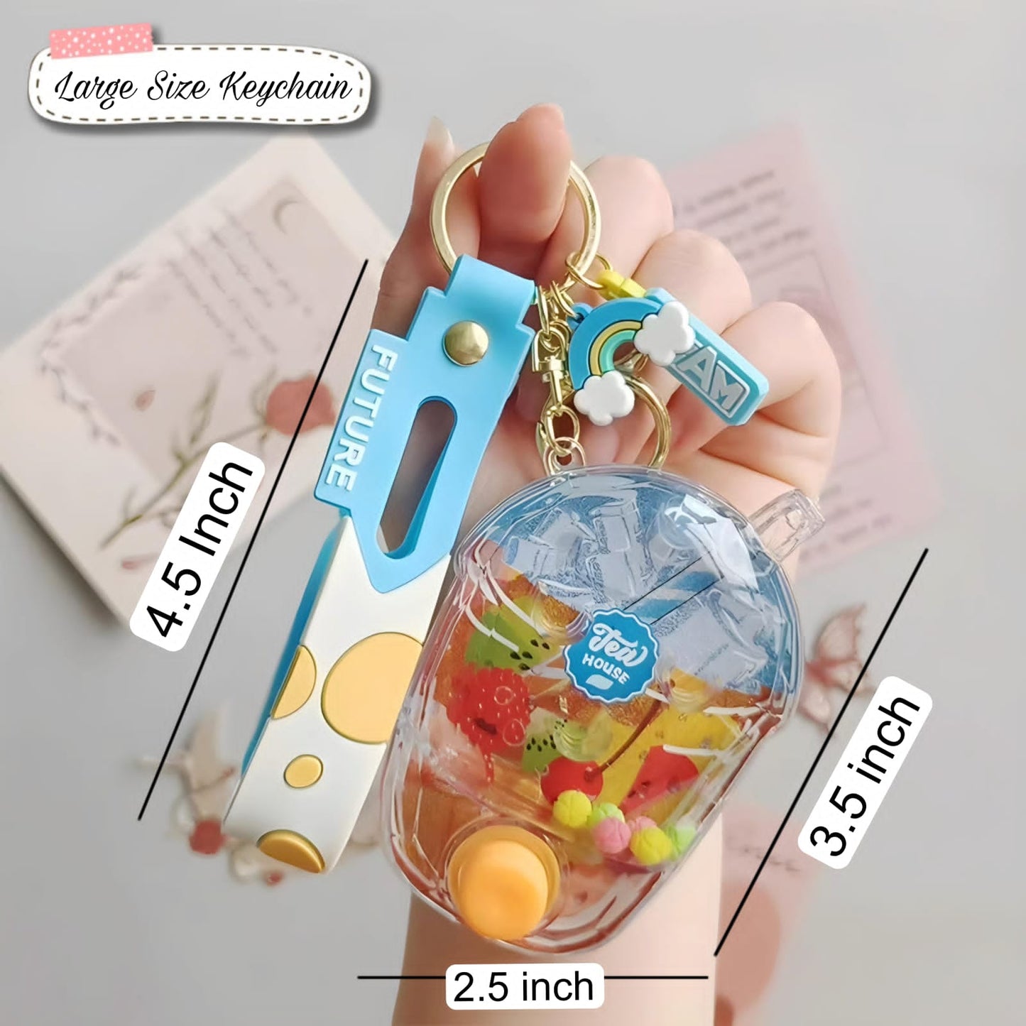 Acrylic Watery Keychains