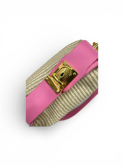 Min Min Woven Beige & Pink Handbag BLINKLES OFFICIAL