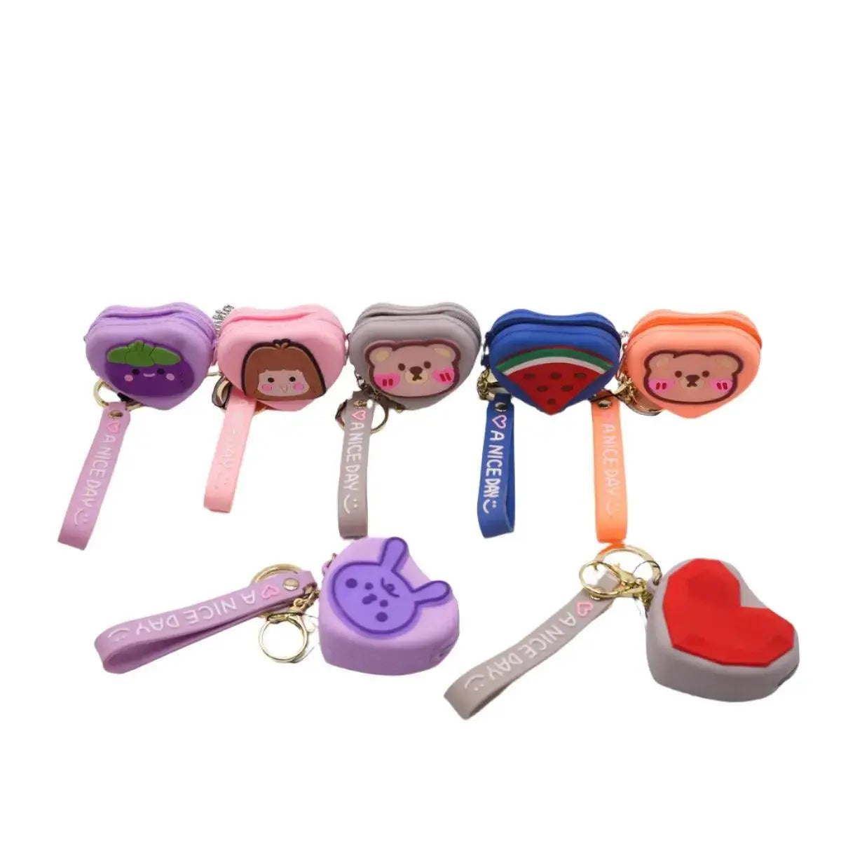 HEART KEYCHAIN POUCH SPARKLES