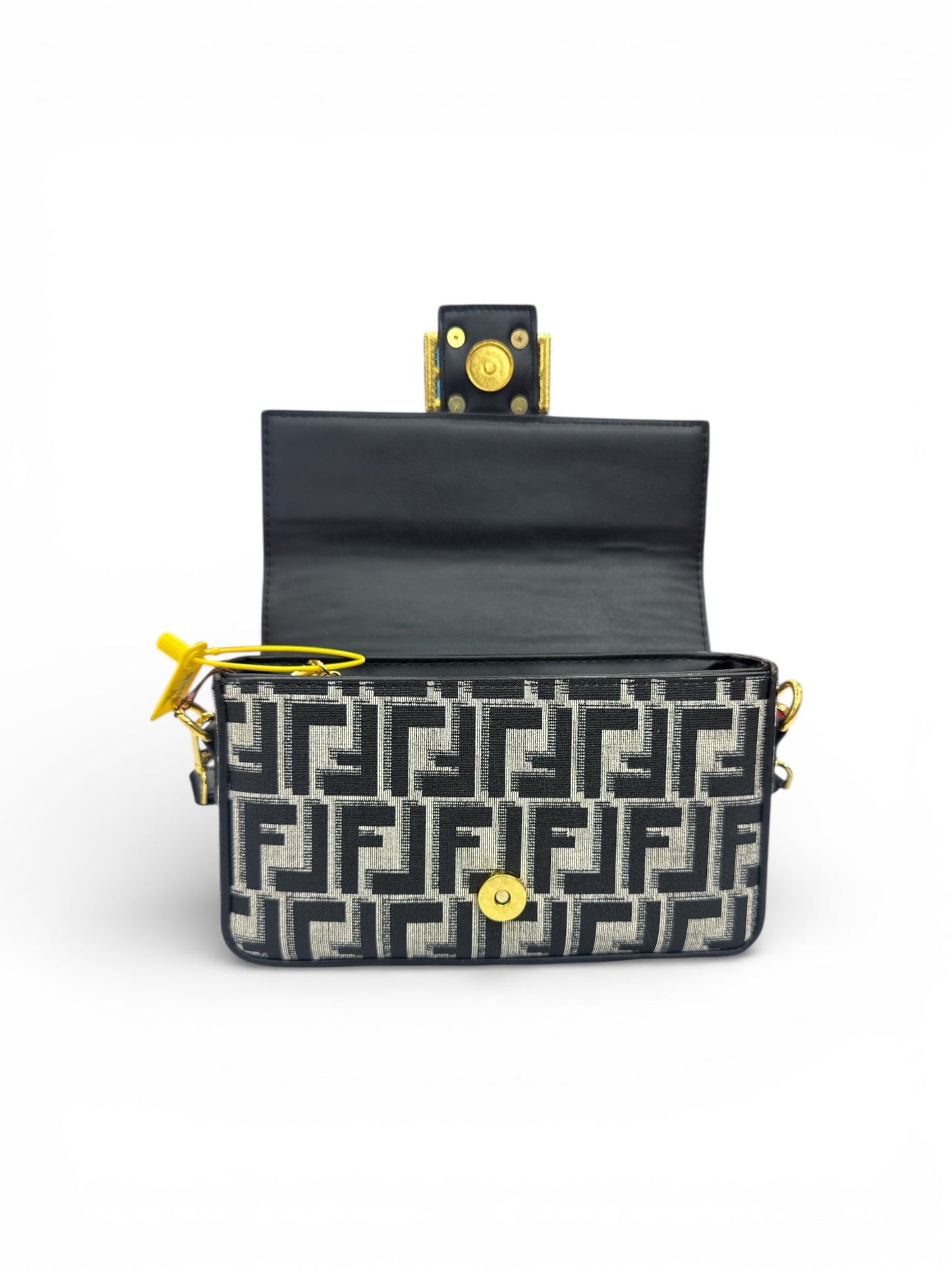 Modern Chic Black & Beige Shoulder Bag SpringBles
