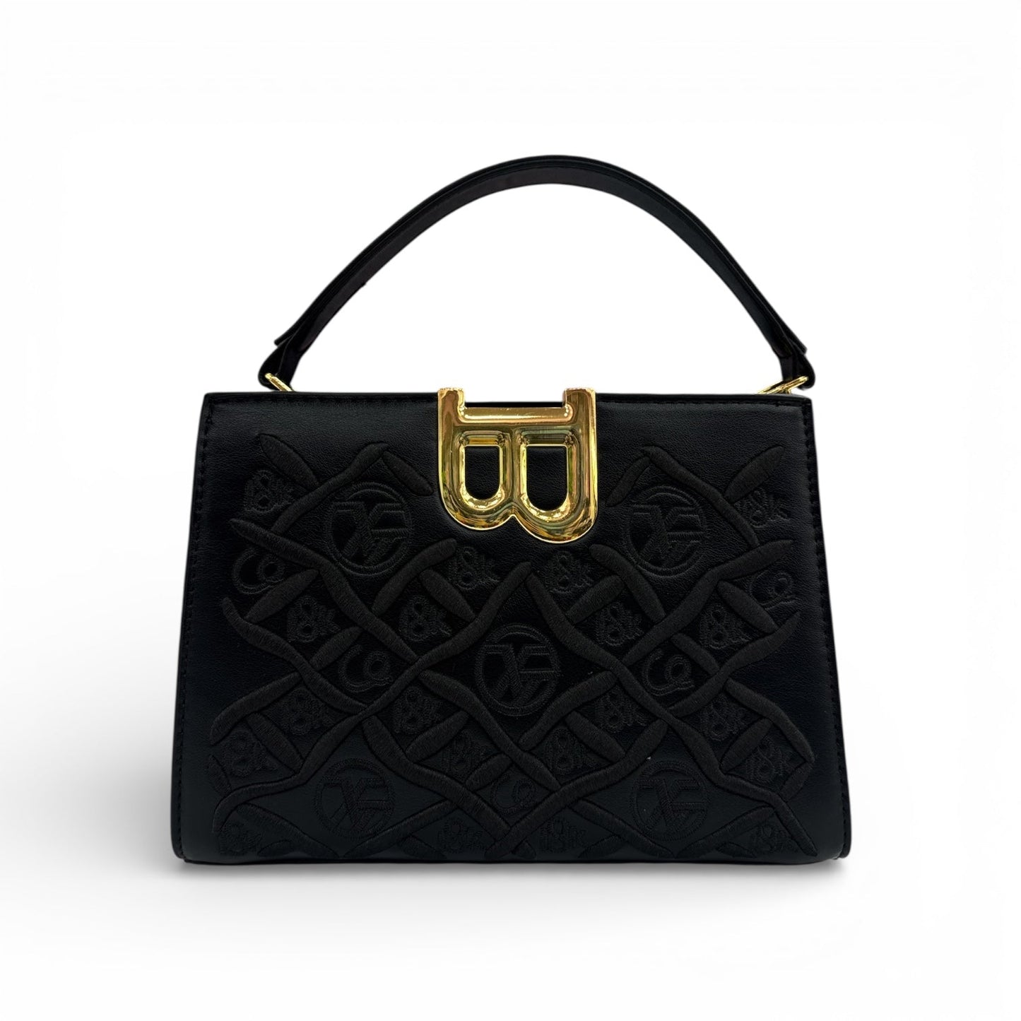 Midnight Embossed Luxe Handbag SpringBles