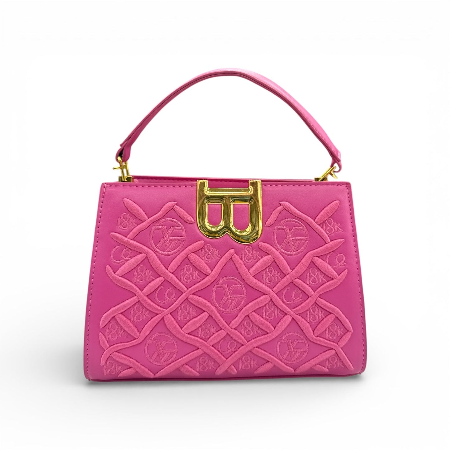 Midnight Embossed Luxe Handbag SpringBles