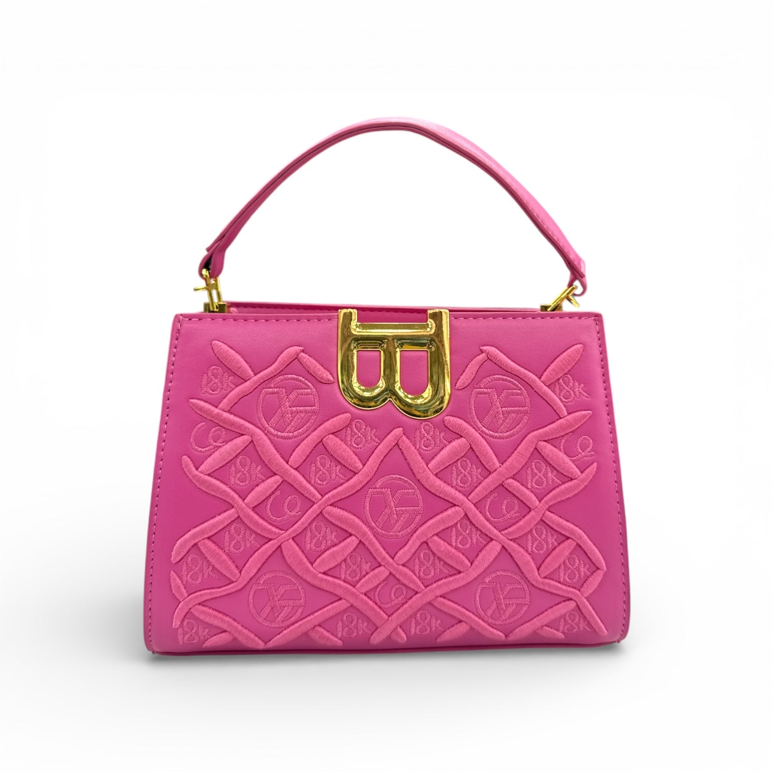 Midnight Embossed Luxe Handbag SpringBles