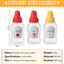 Mini Condiment Bottles/ Mini Ketchup Bottles (pack of 2)