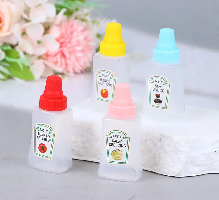 Mini Condiment Bottles/ Mini Ketchup Bottles(pack of 4) SpringBles