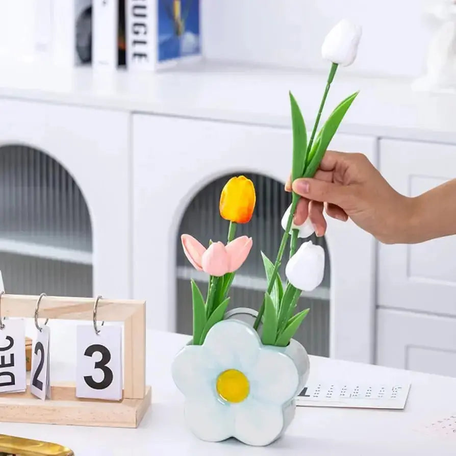 CERAMIC FLOWER HOLDER SPARKLES