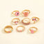 8 X LUXURIOUS DAINTY RINGS SET SPARKLES