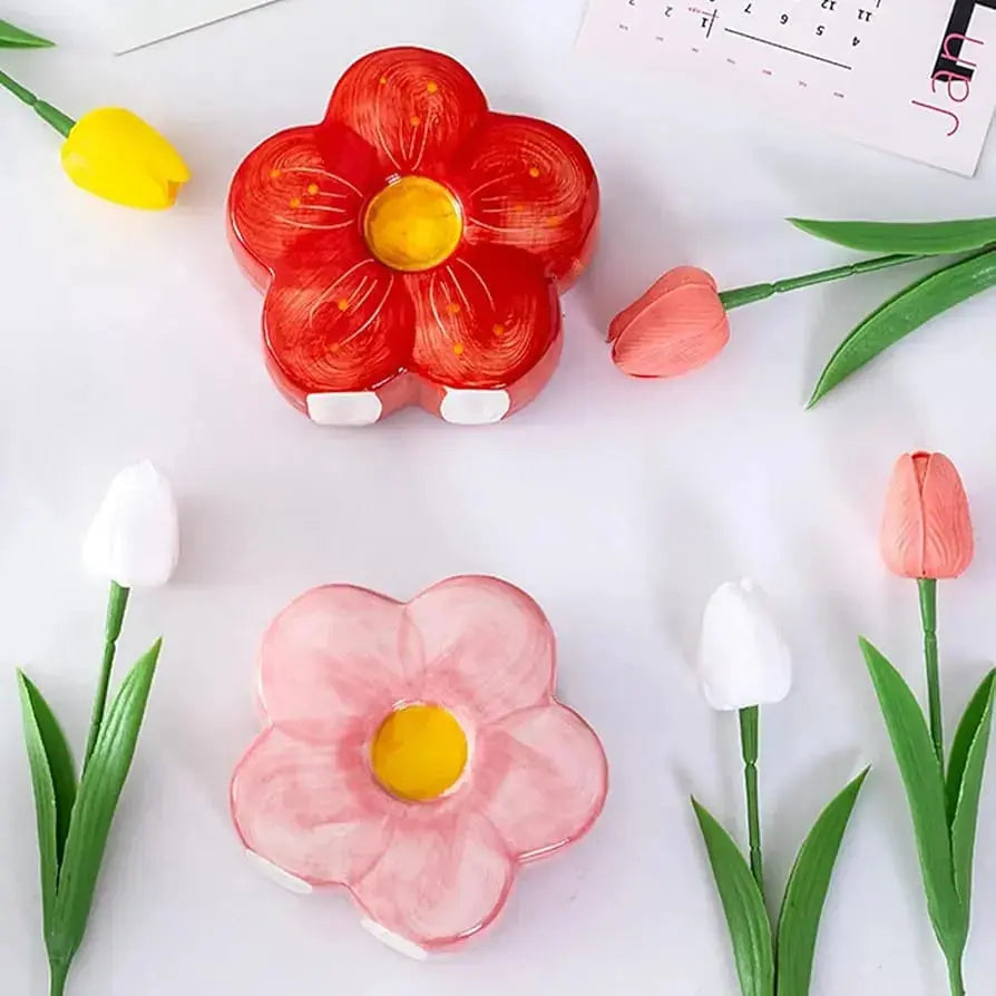 CERAMIC FLOWER HOLDER SPARKLES