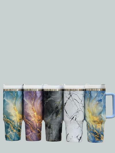 Marble Effects 40 oz Tumblers SpringBles