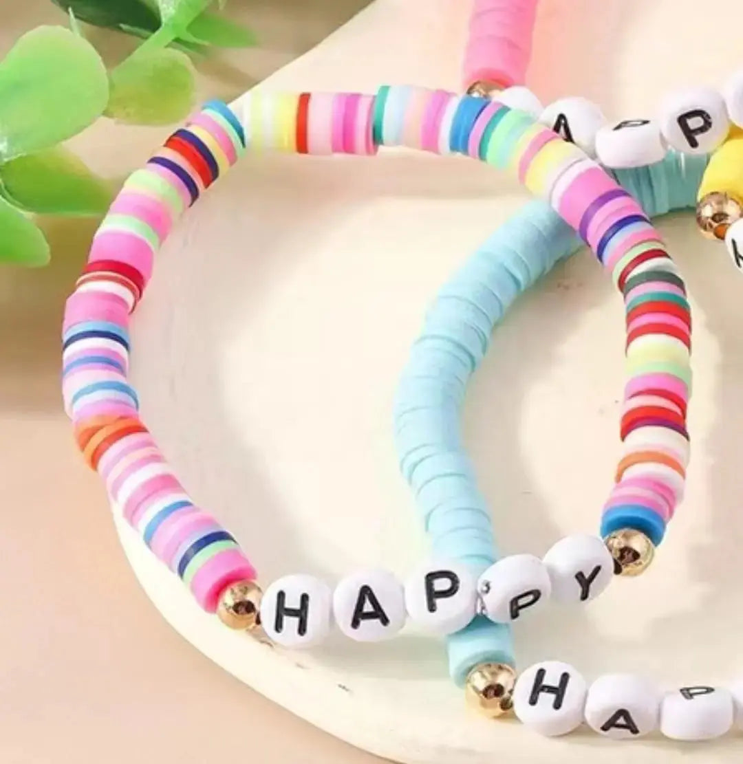 TRENDING "HAPPY" BRACELET SPARKLES