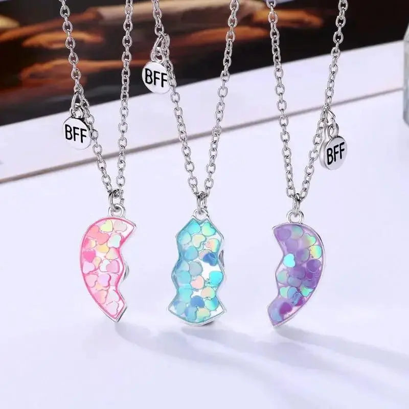 EXQUISITE BFF NECKLACE SET SPARKLES