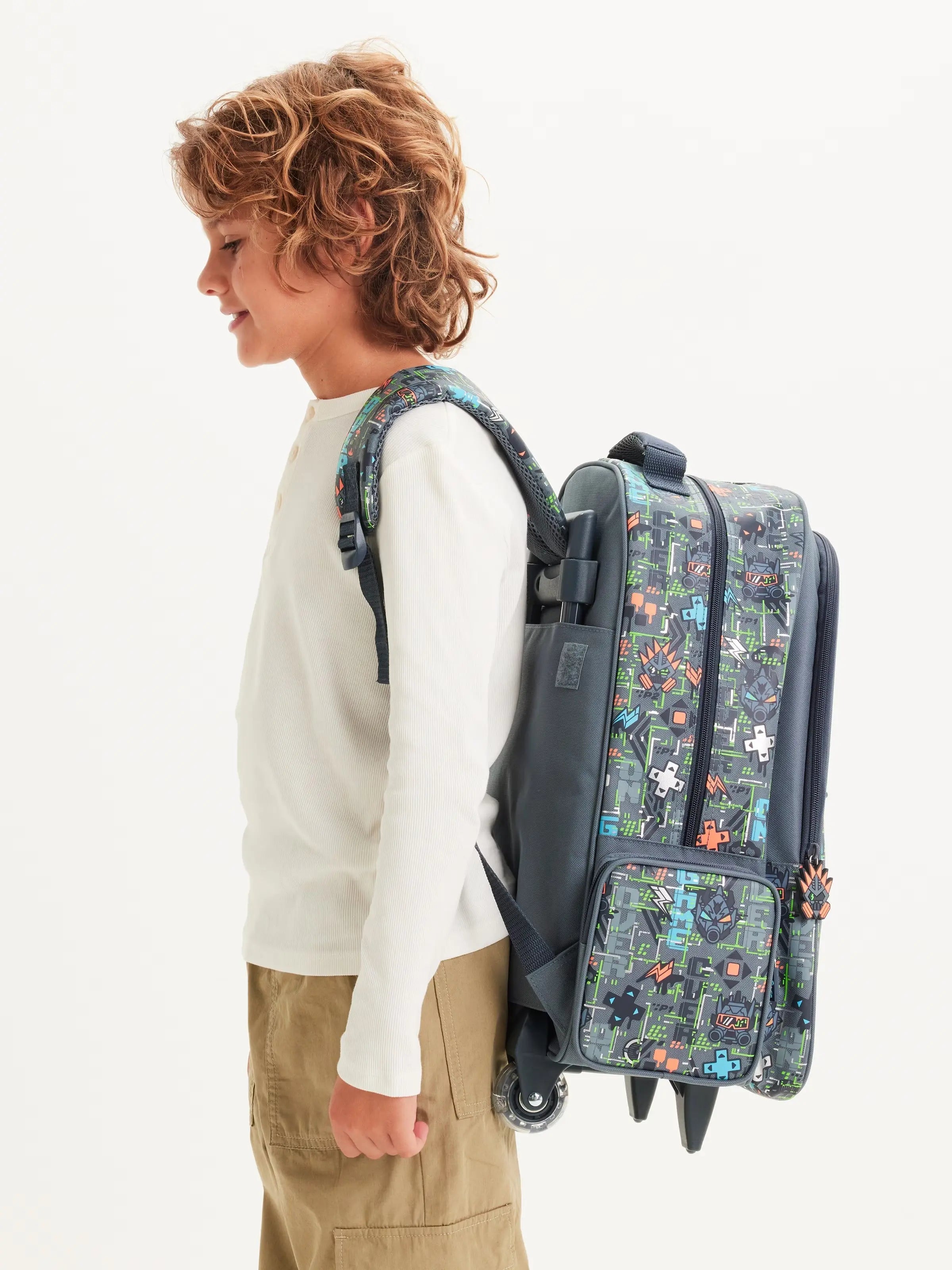 ORIGINAL TRAILBLAZER TROLLEY BACKPACK WITH LIGHT UP WHEELS fashion classic