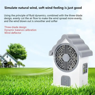 Mini House Shaped Fan
