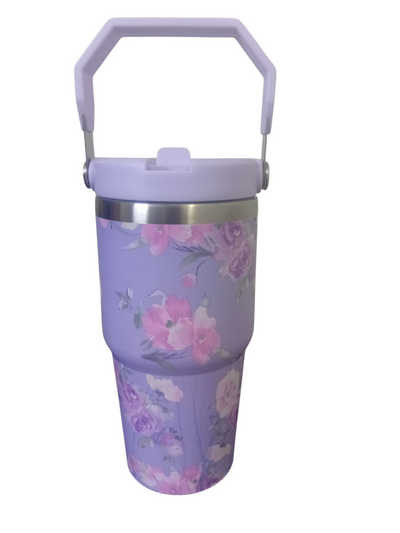 Floral Flipstraw Tumblers 20oz