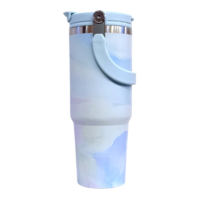 Marble Flipstraw Tumblers 30oz