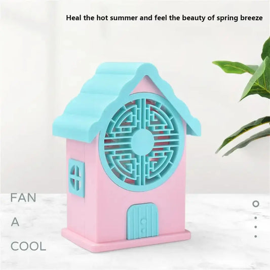 Mini House Shaped Fan