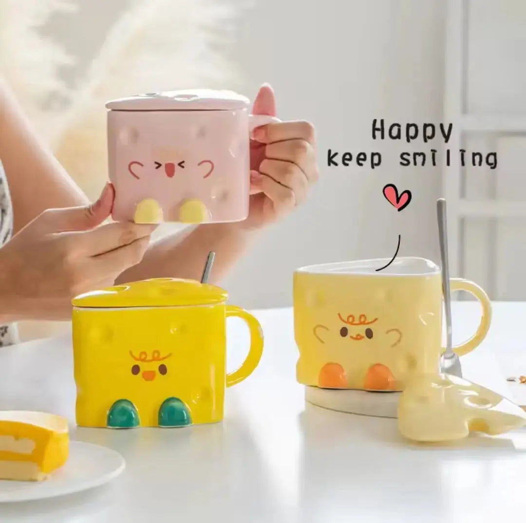 KAWAII CHEESE MUG SpringBles