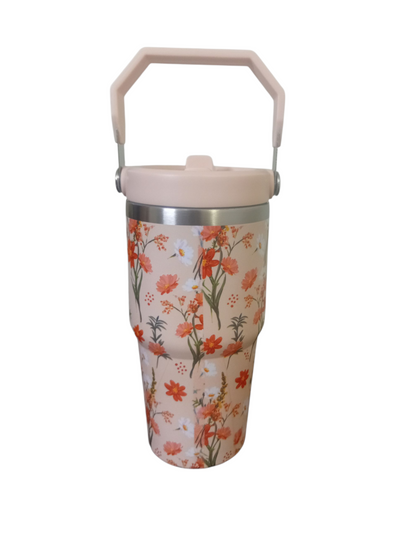 Floral Flipstraw Tumblers 20oz