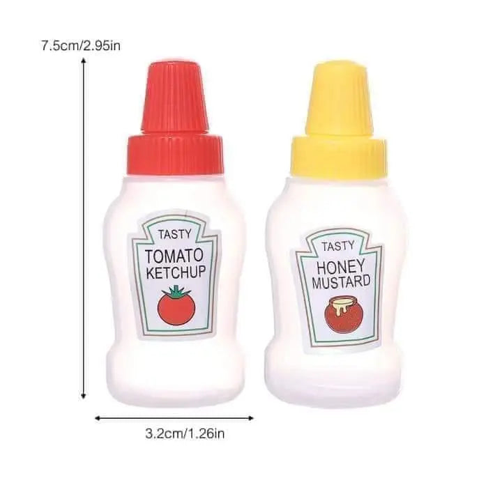 mini ketchup bottles