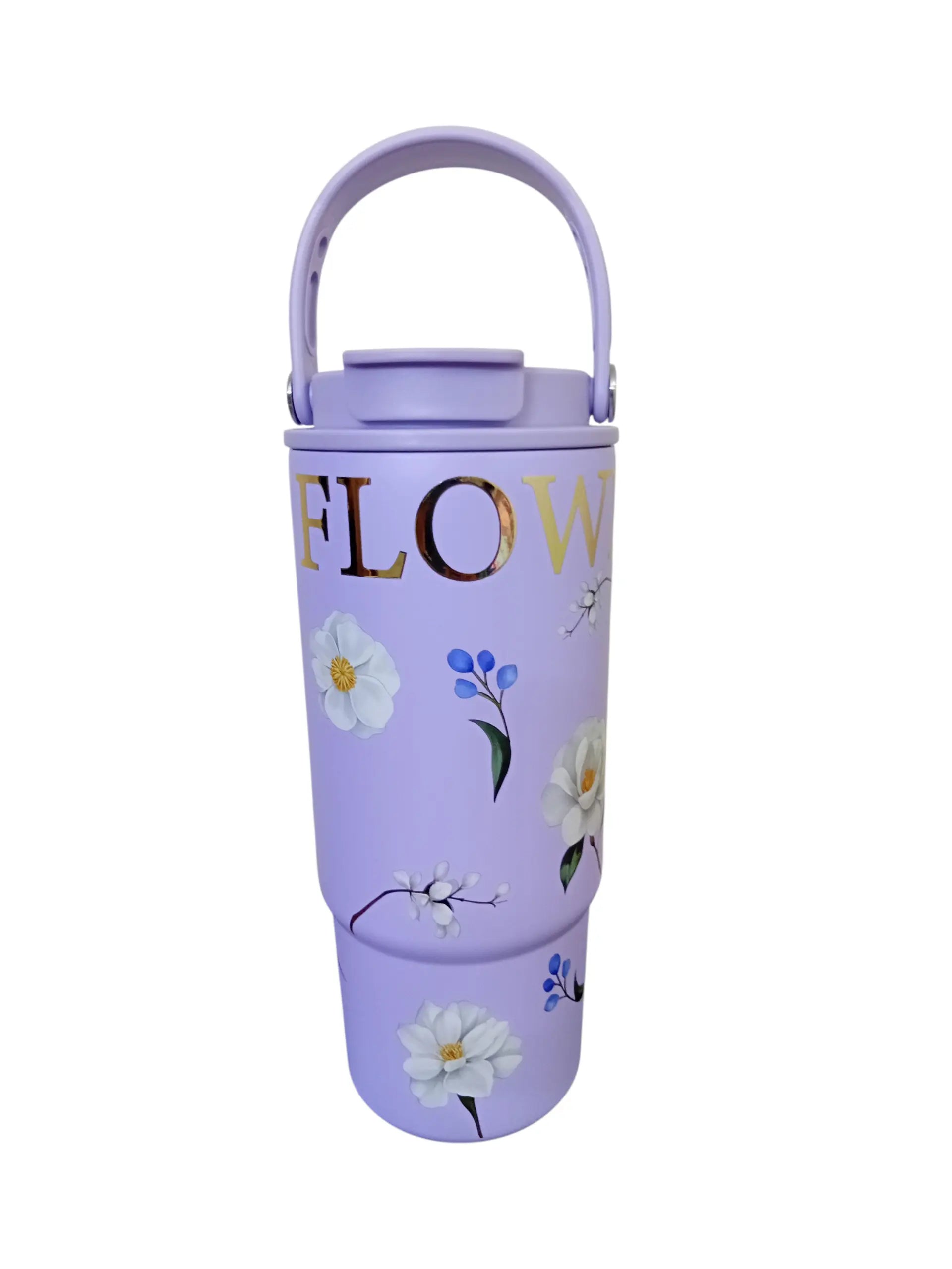 880ml Floral Flipstraw Tumbler